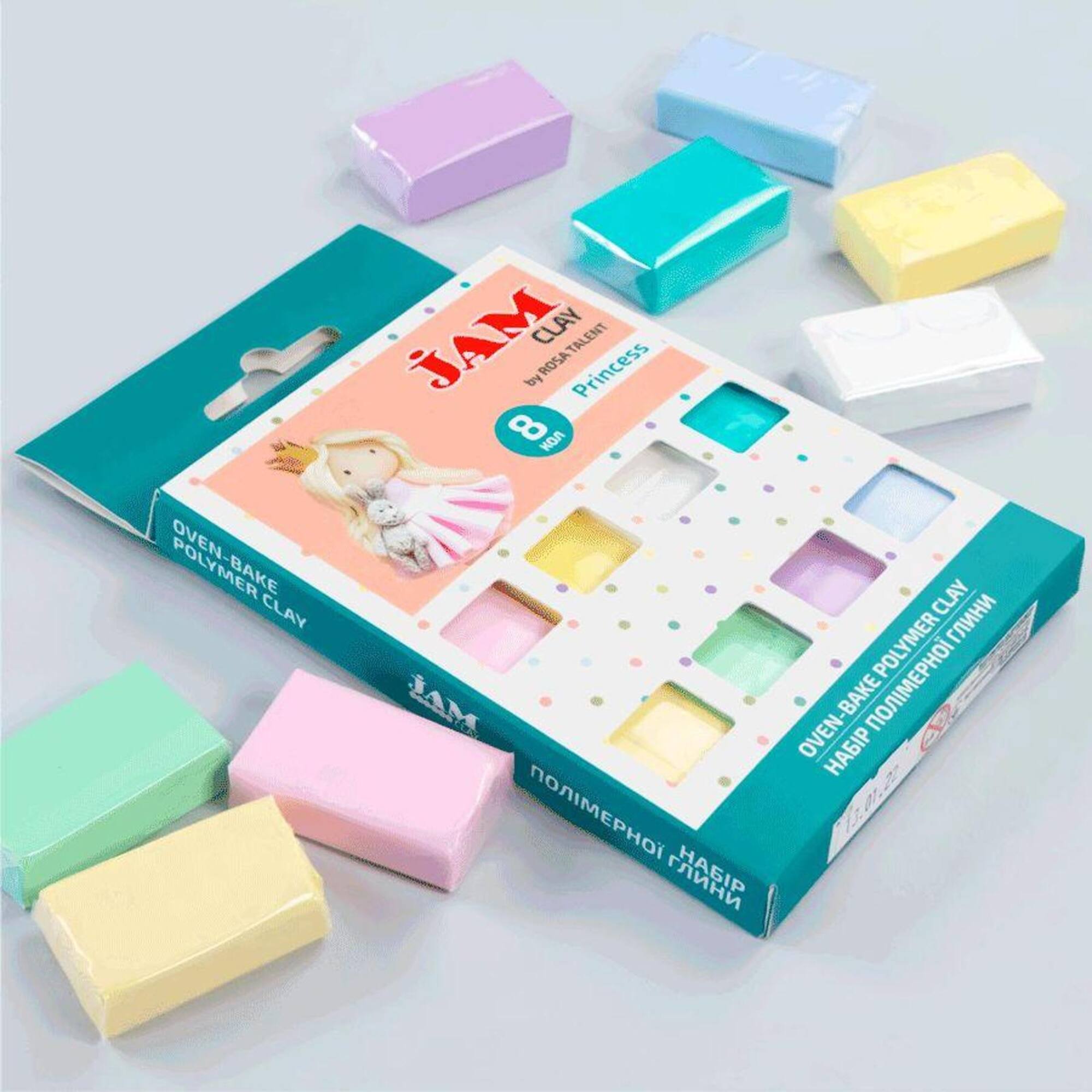 Rosa Talent Jam Clay Princess Oven-Bake Polymer Clay Set